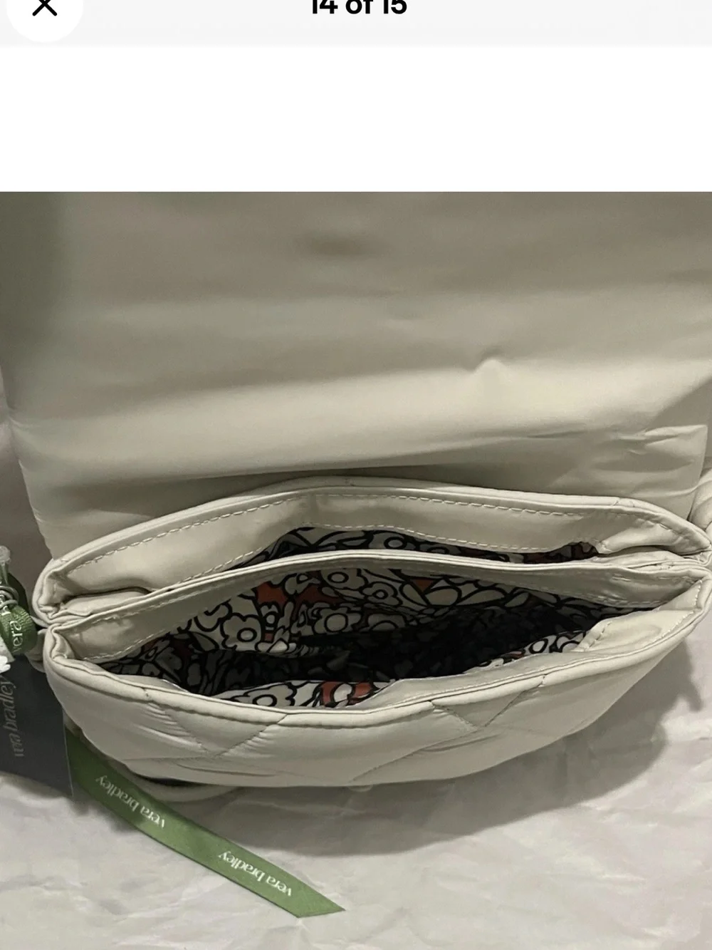 Vera Bradley Featherweight Baird Hipster Crossbody Bag Pumice Stone NWT